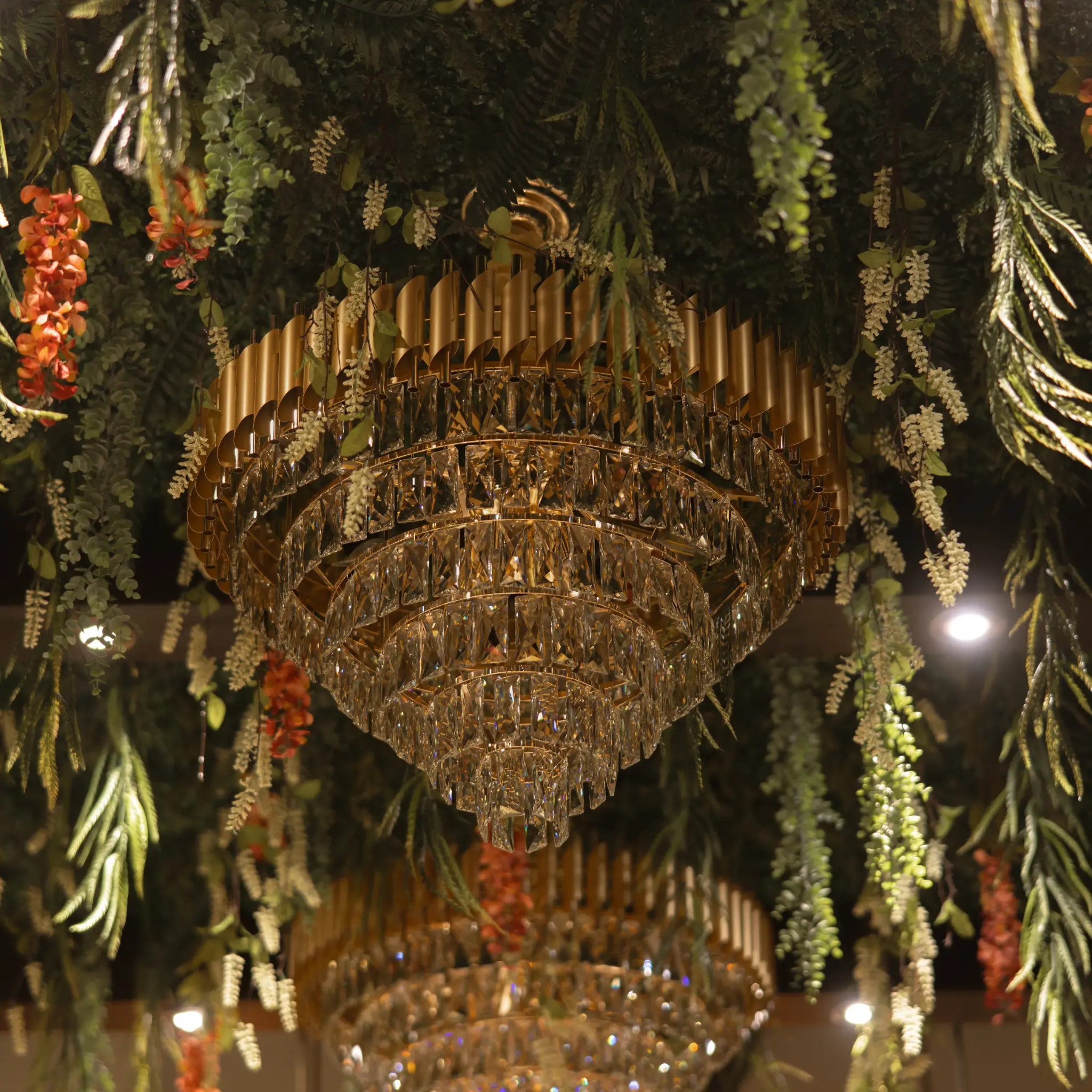 Mexquite crystal chandelier